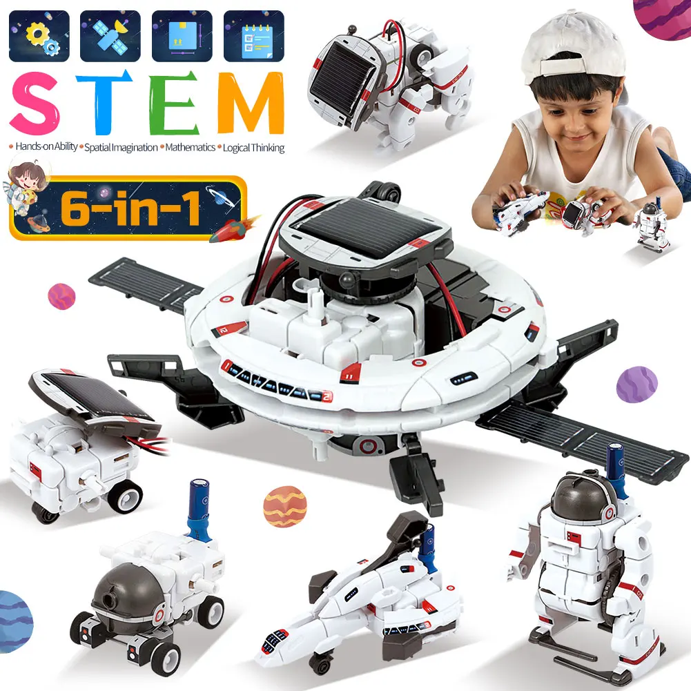 Solar Robot Toys Kits STEM Tec - Stem Solar Robot Kit For Kids ulasan dan harga