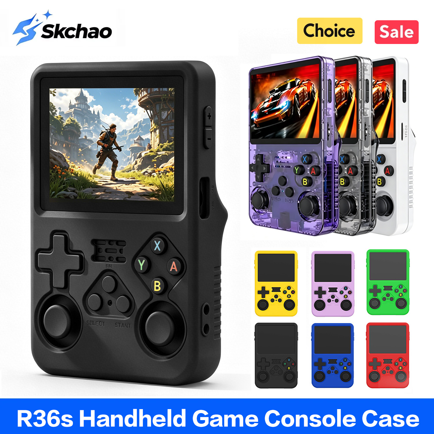 Case R36s Protective case For  - Retro Handheld Game Console R36S ulasan dan harga