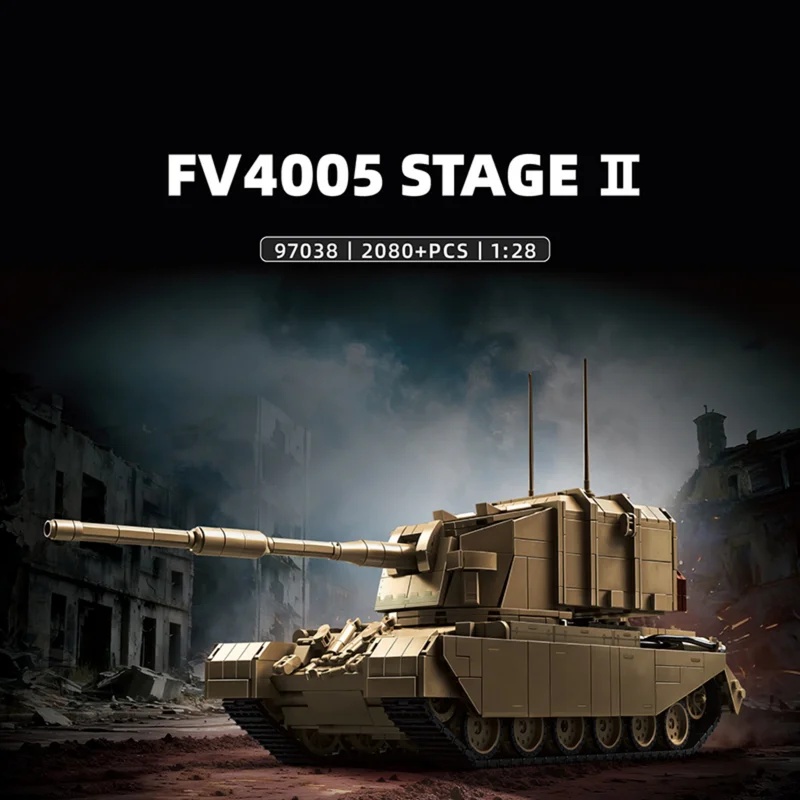 2080pcs British FV4005 Heavy A - Lego Compatible Military Tank ulasan dan harga