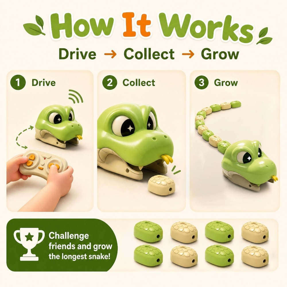 Remote Controlled Greedy Snake - Remote Control Toys ulasan dan harga