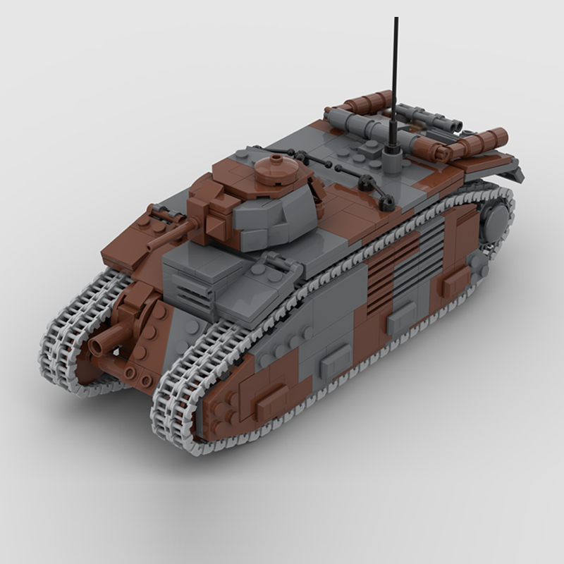 B1 Bis Military Tanks Model MO - Lego Compatible Military Tank ulasan dan harga